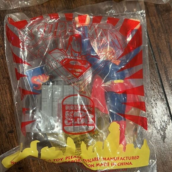 Burger King Kids Club 1997- Superman toys 3 are sealed one open vintage toys - Picture 2 of 6